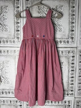 Strasburg Red Plaid Sundress with Star Accents